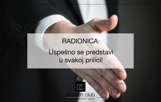 Radionica: “Uspešno se predstavi u svakoj prilici!” 30.05.2017.